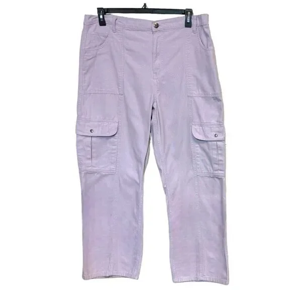 Aeropostale Purple Mid-Rise Utility Cargo Pants Size XXL - Picture 5 of 13